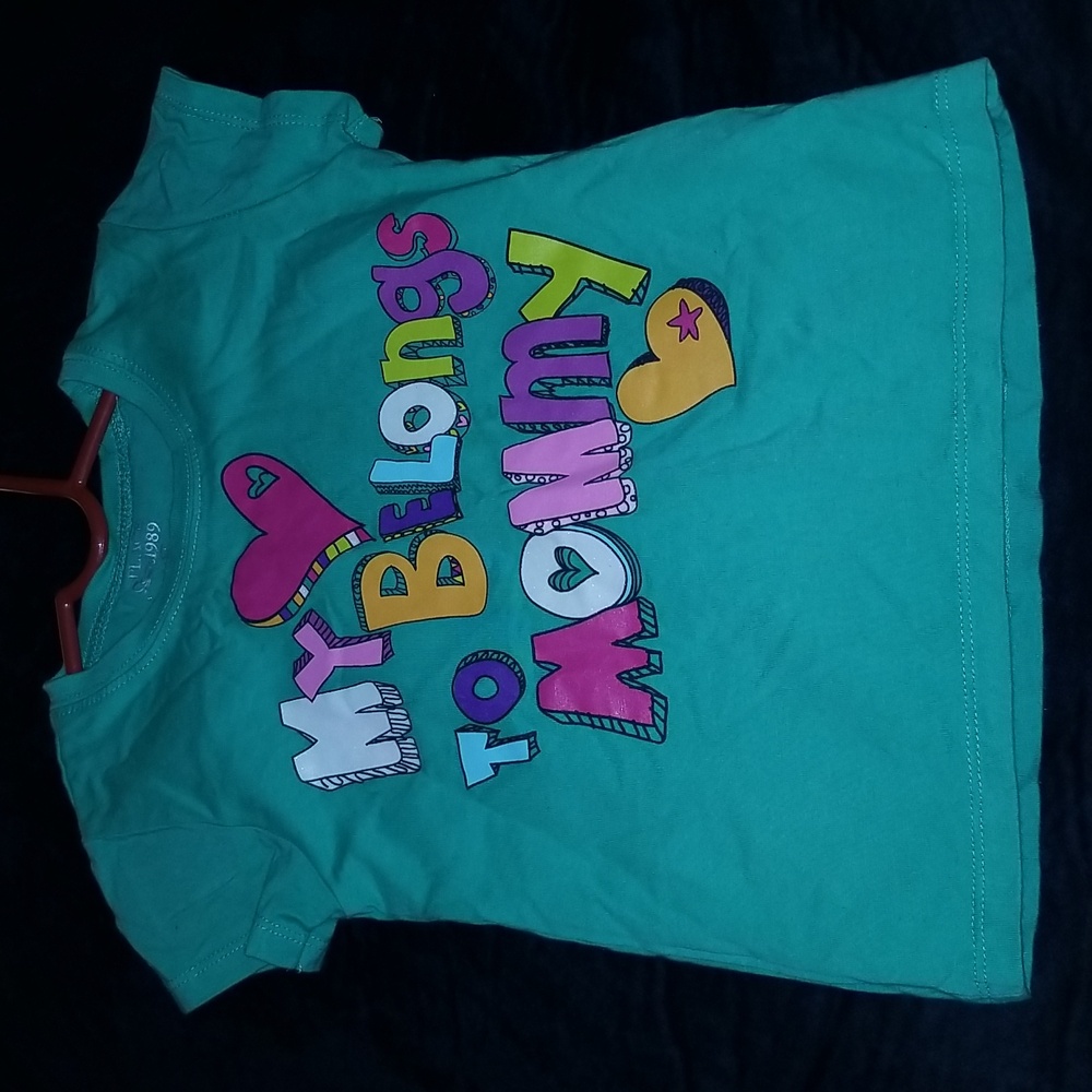 Place Teal Tee with Colorful Lettering